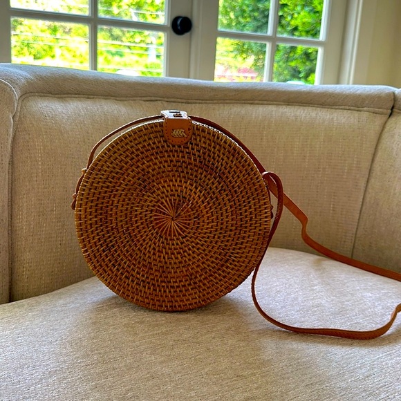 Handbags - Brand New Round Rattan Handbag